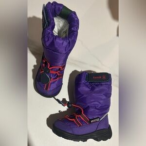 Kamik Kids' Purple Snow Boots with Red Trim